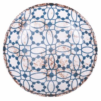 Service de table en porcelaine 18 pièces, 6 couverts, Bleu Kasbah 3
