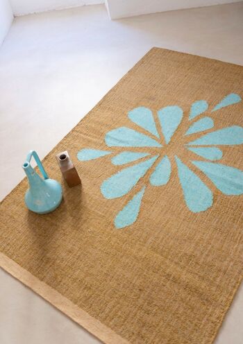 Tapis de Sol Chattaï Aquamarine 3