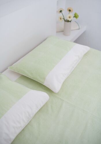 Drap de lit Dohar Shadow Green - 240 x 260 1