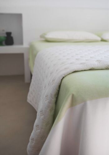 Drap de lit Dohar Shadow Green - 240 x 260 2