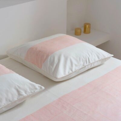 Dohar Pink Tanned Bed Sheet - 240x260