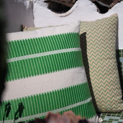 Cushions Manipur Temple Mineral Green