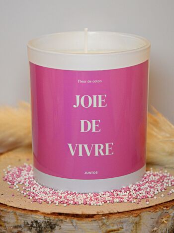 Bougie parfumée – Joie de vivre – Pot réutilisable 1