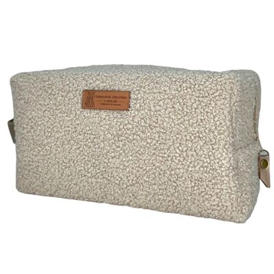 Nomadic pencil case M, “Bouclette” sand