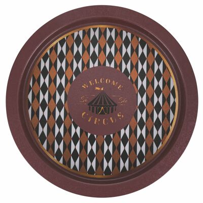 Round metal tray Ø 39.5, Circus