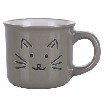 Tasse à café en grès 80 ml, Love cat 5