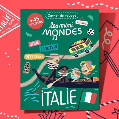 Italy - Activity book for children 2-3 years old - Les Mini Mondes