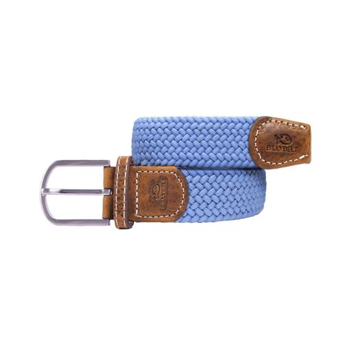 Ceinture tressée élastique Bleu Alaska