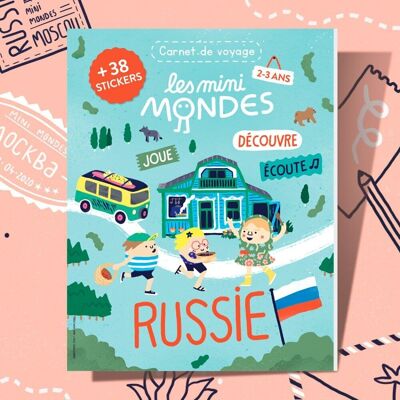 Russia - Activity book for children 2-3 years old - Les Mini Mondes