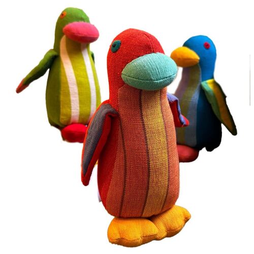 Stofftier Pinguin Mini Bunt