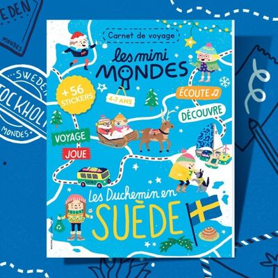 Sweden - Activity book for children 4-7 years old - Les Mini Mondes