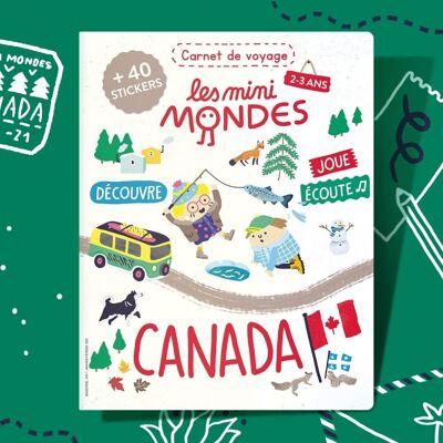 Canadá - Libro de actividades para niños de 2 a 3 años - Les Mini Mondes