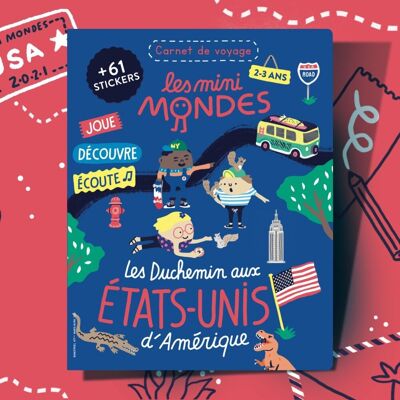 USA - Activity book for children 2-3 years old - Les Mini Mondes