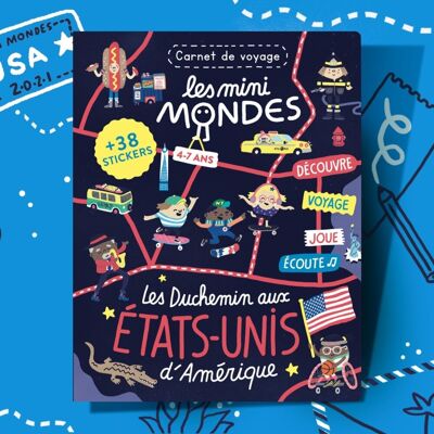 USA - Activity book for children 4-7 years old - Les Mini Mondes