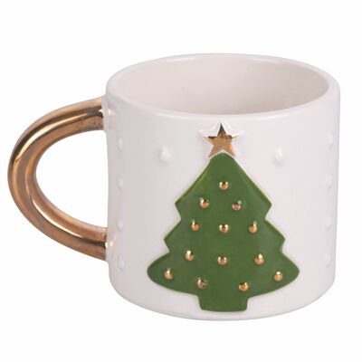 Mug de Noël 260 ml en céramique, Sapin de Noël, Noël