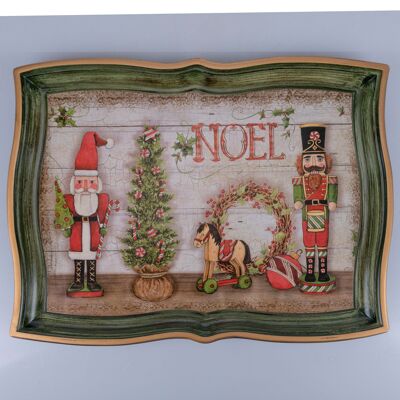 Plateau de Noël 43x32 cm, Casse-Noisette, Noel