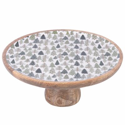 Christmas cake stand in Manco wood, Xmas Nature