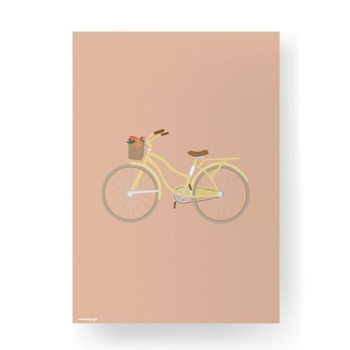 A bicyclette - 30 x 40cm