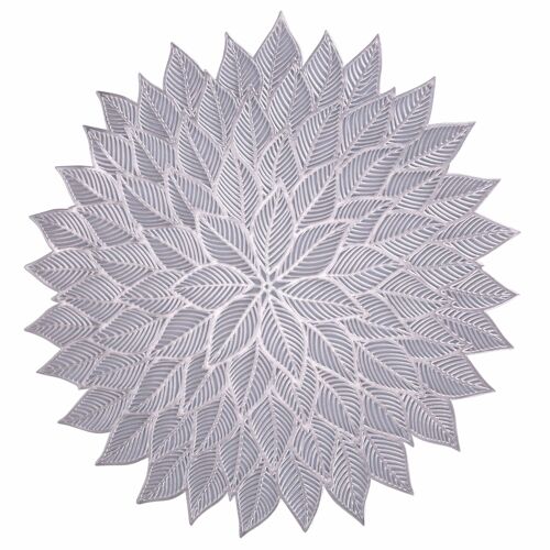 Tovaglietta fiore Ø 38 cm, Flower Silver