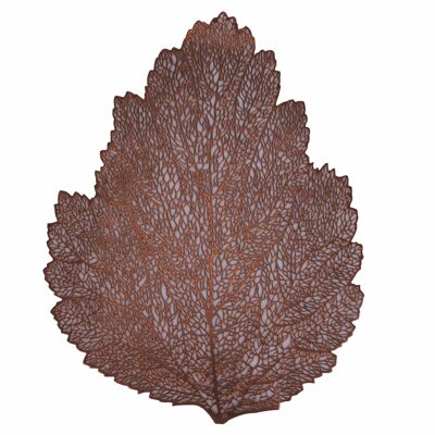 Leaf placemat 46x37 cm, brown, Xmas
