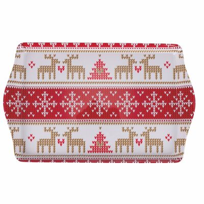 Christmas tray with melamine handles 39 x 25 cm, Scandy