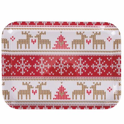 Melamine Christmas tray 32 x 44 cm, Scandy