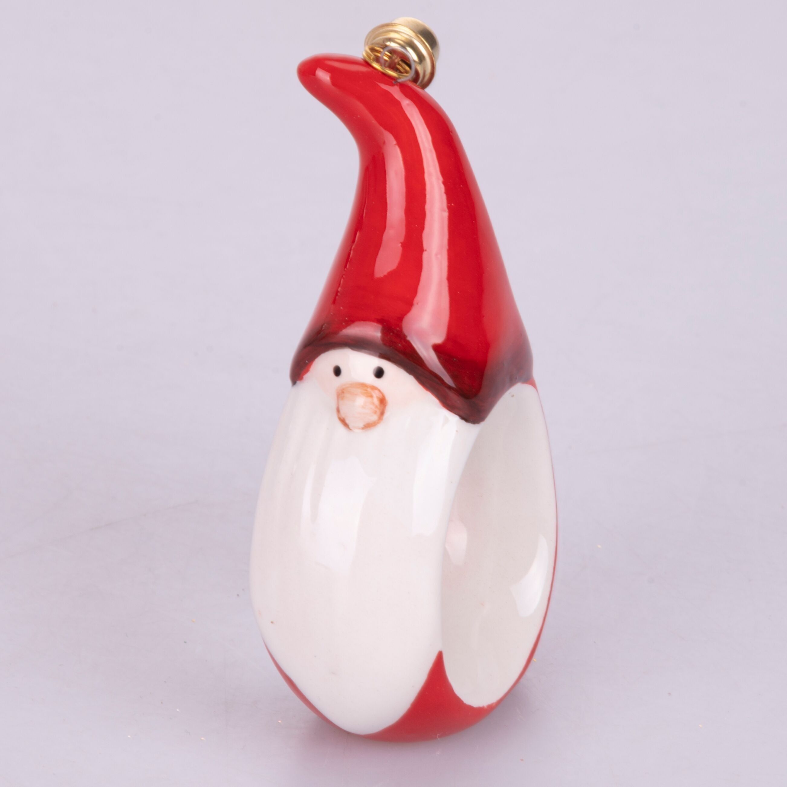 Christmas ceramic napkin alloy ring, Xmas Traditional