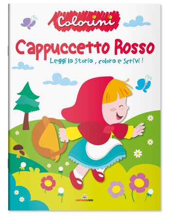 Livres de coloriage en italien - Colorini - Le Petit Chaperon Rouge