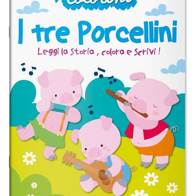 Albi Da Colorare In Italiano - Colorini - I Tre Porcellini -