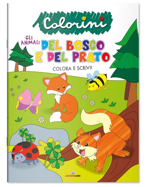 Albi Da Colorare In Italiano - Gli Animali Del Bosco