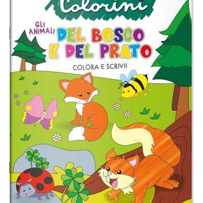 Albi Da Colorare In Italiano - Gli Animali Del Bosco