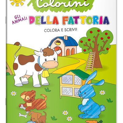 Albi Da Colorare In Italiano - Gli Animali Della Fattoria