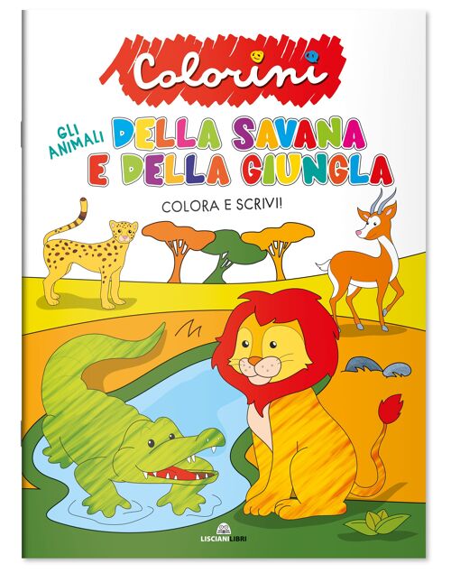 Albi Da Colorare In Italiano - Gli Animali Della Savana