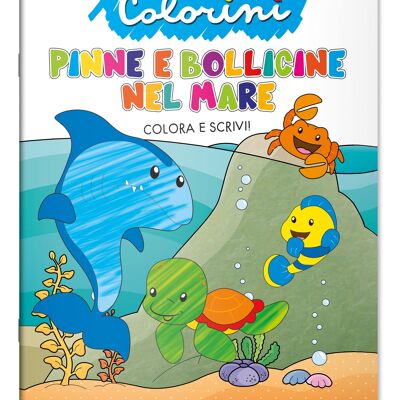 Albi Da Colorare In Italiano - Pinne E Bollicine Nel Mare