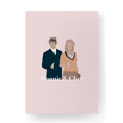 Bonnie und Clyde - 30 x 40 cm