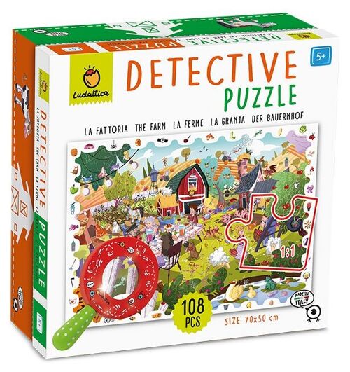 Detective Puzzle 108 pezzi - La fattoria