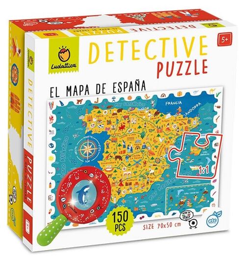 Detective Puzzle 150 pezzi - Mappa della Spagna