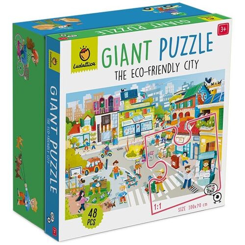 Puzzle gigante da 48 pezzi - La città ecologica