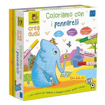 Giochi Creativi - Crea Dudù - Coloriamo Con I Pennarelli