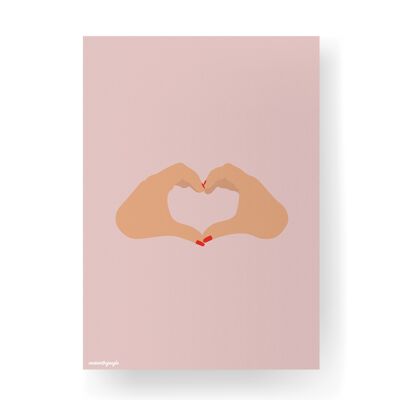 Cuore con le mani - 21 x 29,7cm