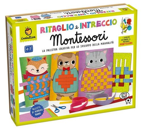 Giochi Montessori - Ritaglio E Intreccio - Solo In Italiano