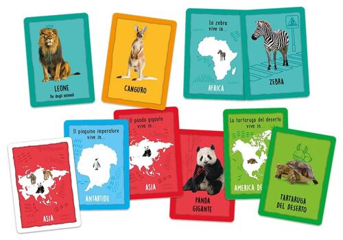 Le Carte Montessori - Animali Del Mondo - Solo In Italiano