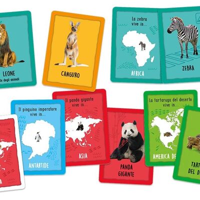 Le Carte Montessori - Animali Del Mondo - Solo In Italiano
