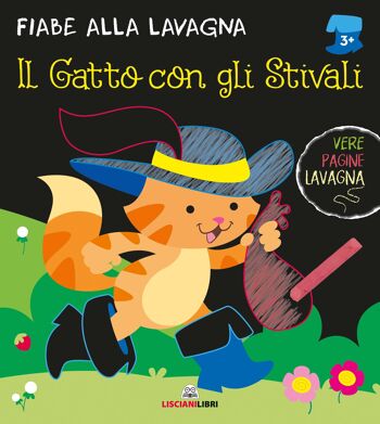 Livre de jeux en italien - Contes de fées au tableau - Le chat avec