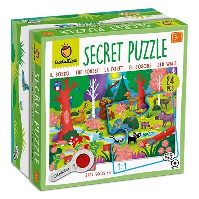Puzzle segreto da 24 pezzi - Il legno