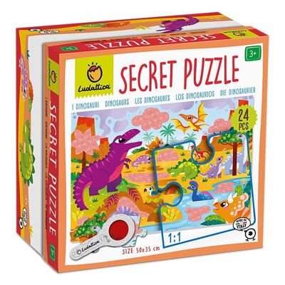 Puzzle segreto 24 pezzi - Dinosauri