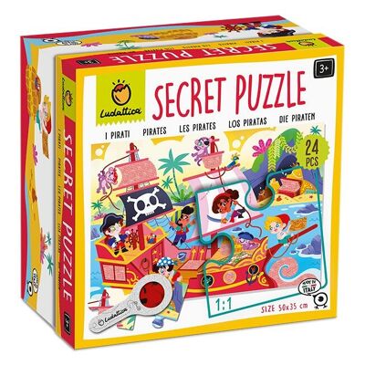 Puzzle segreto 24 pezzi - Pirati