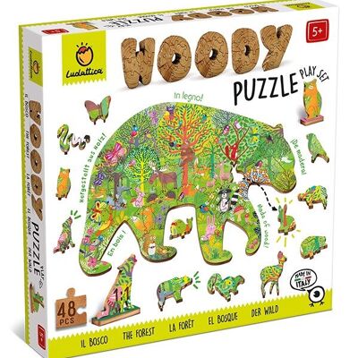 Woody Puzzle 48 pezzi - Foresta