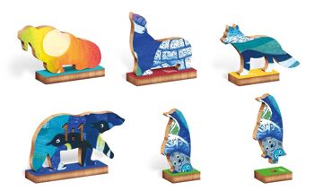 Woody Puzzle 48 pièces - Animaux polaires 3