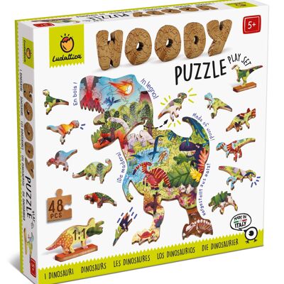 Woody Puzzle 48 pezzi - Dinosauri